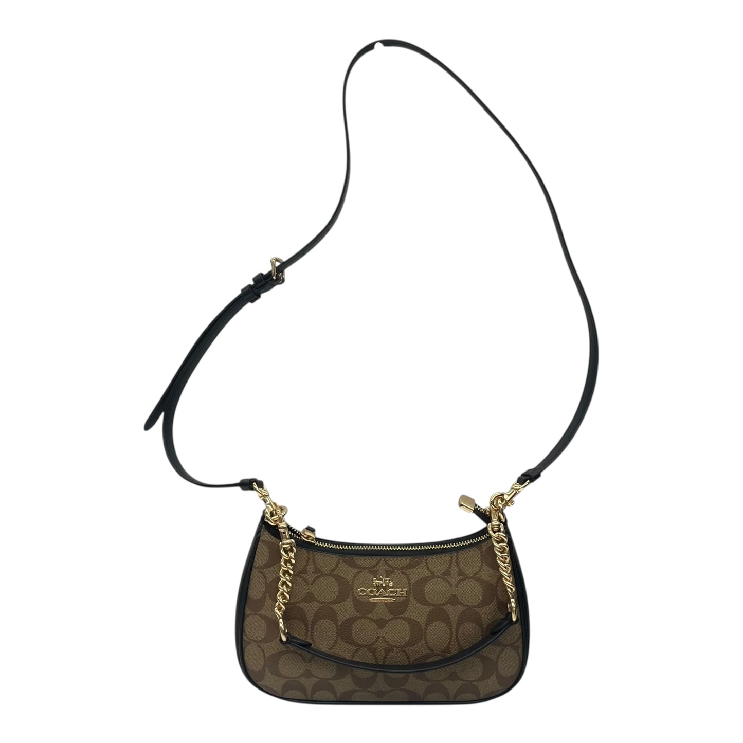 Handbag Designer By Coach In Brown, Size:Small