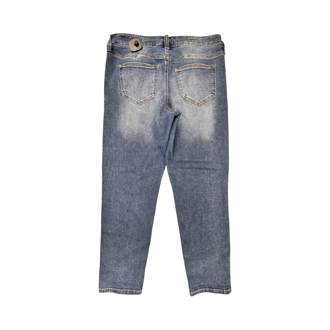 Jeans Straight By Arula In Blue Denim, Size:10