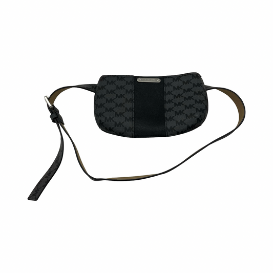 Belt Bag Designer By Michael Kors In Black & Grey, Size:Small