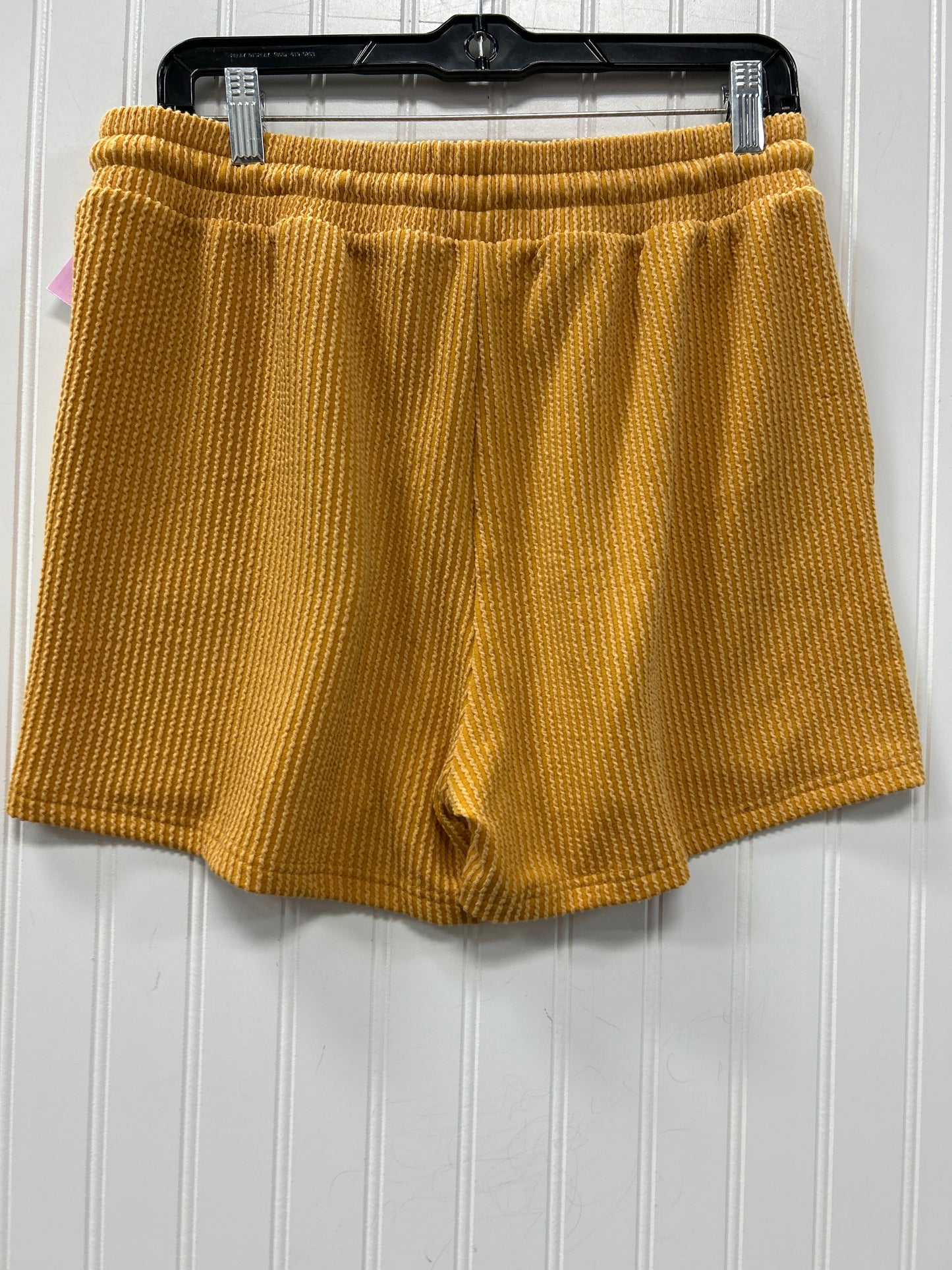 Shorts Set By Zenana In Yellow, Size:L