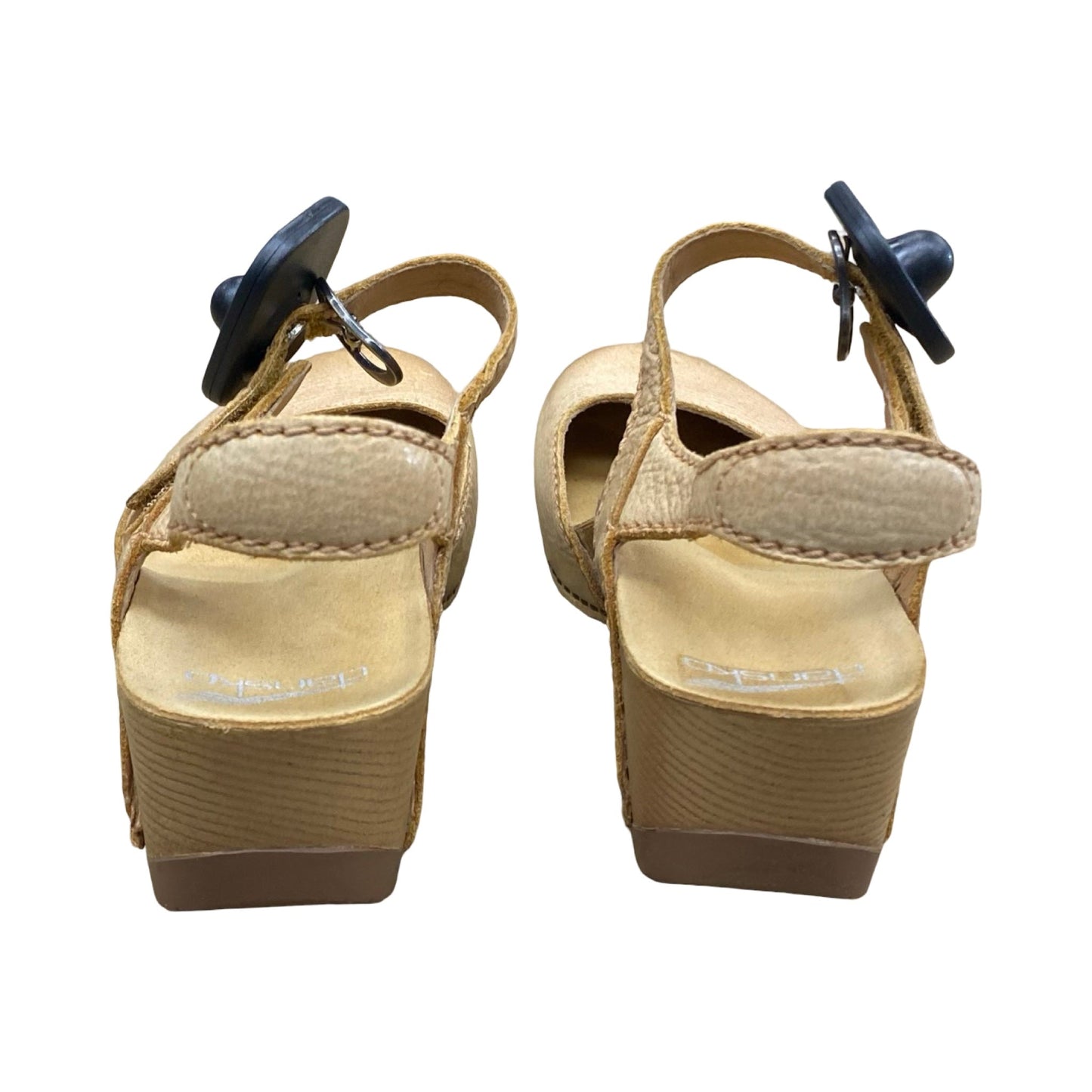Sandals Heels Platform By Dansko In Beige, Size:6