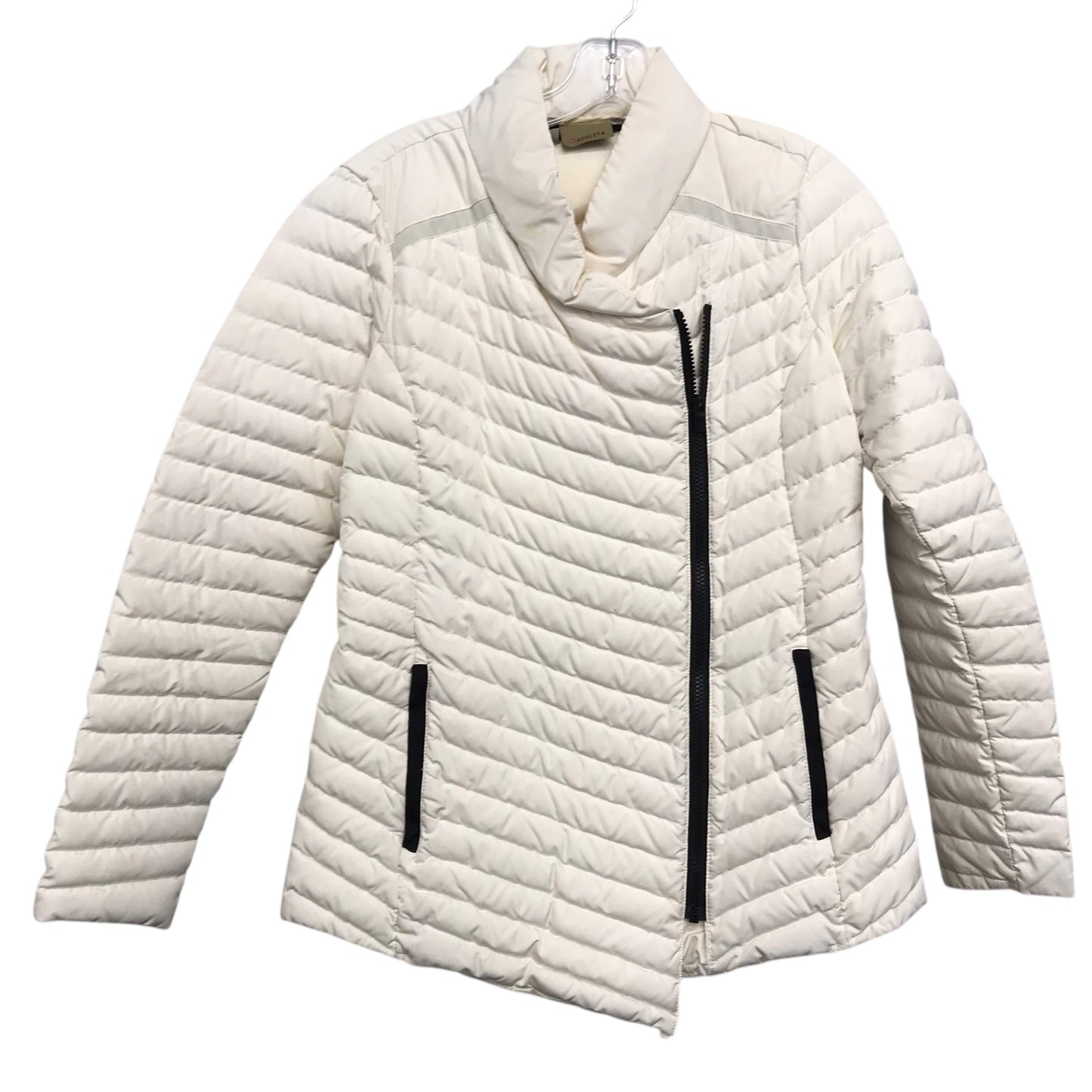 Jacket Puffer & Quilted By Athleta In Cream, Size:S