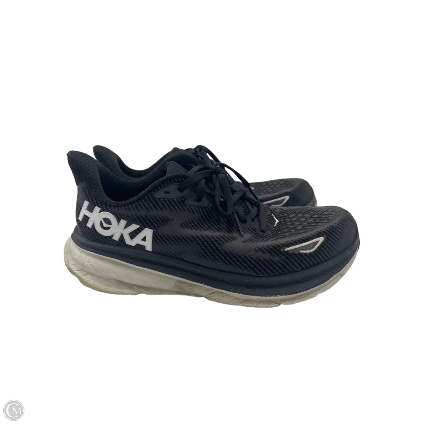 Shoes Designer By Hoka In Black & White, Size: 8.5