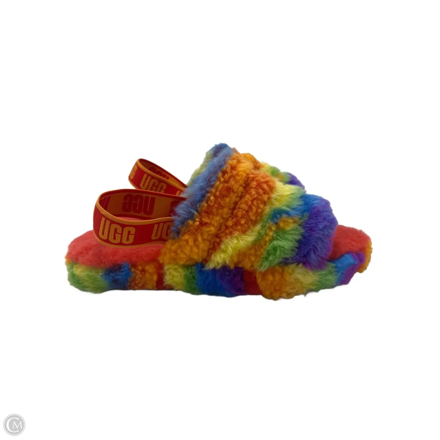 Slippers Designer By Ugg In Multi-Colored, Size: 6