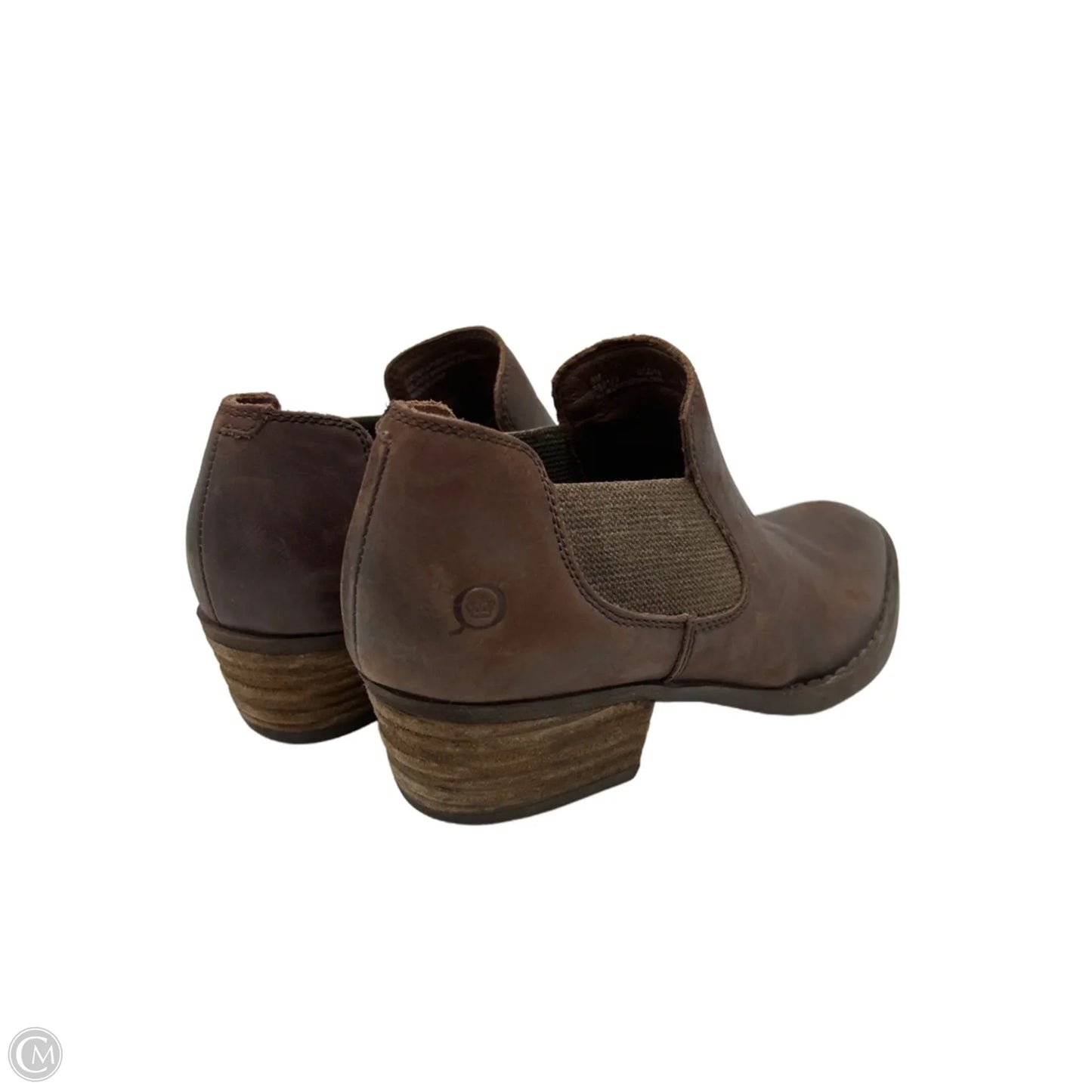 Boots Ankle Heels By Born In Brown, Size: 9