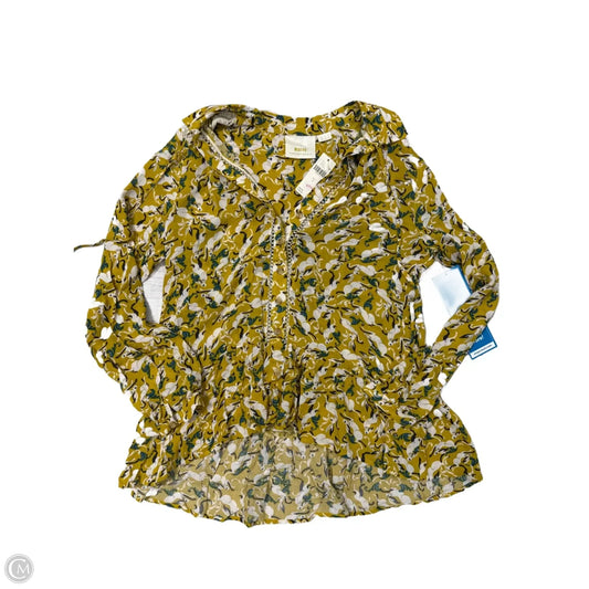 New! Top Long Sleeve By Maeve In Yellow, Size: Xs