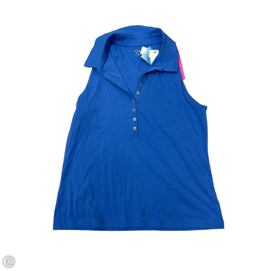New! Top Sleeveless Designer By Lilly Pulitzer In Blue, Size: Xl