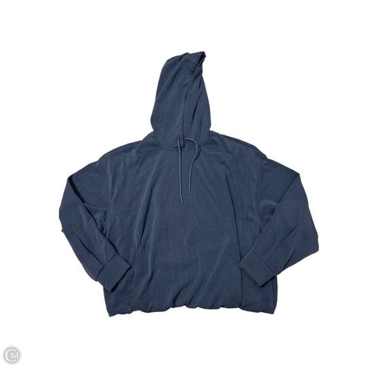 Athletic Top Long Sleeve Hoodie By Athleta In Navy, Size: L