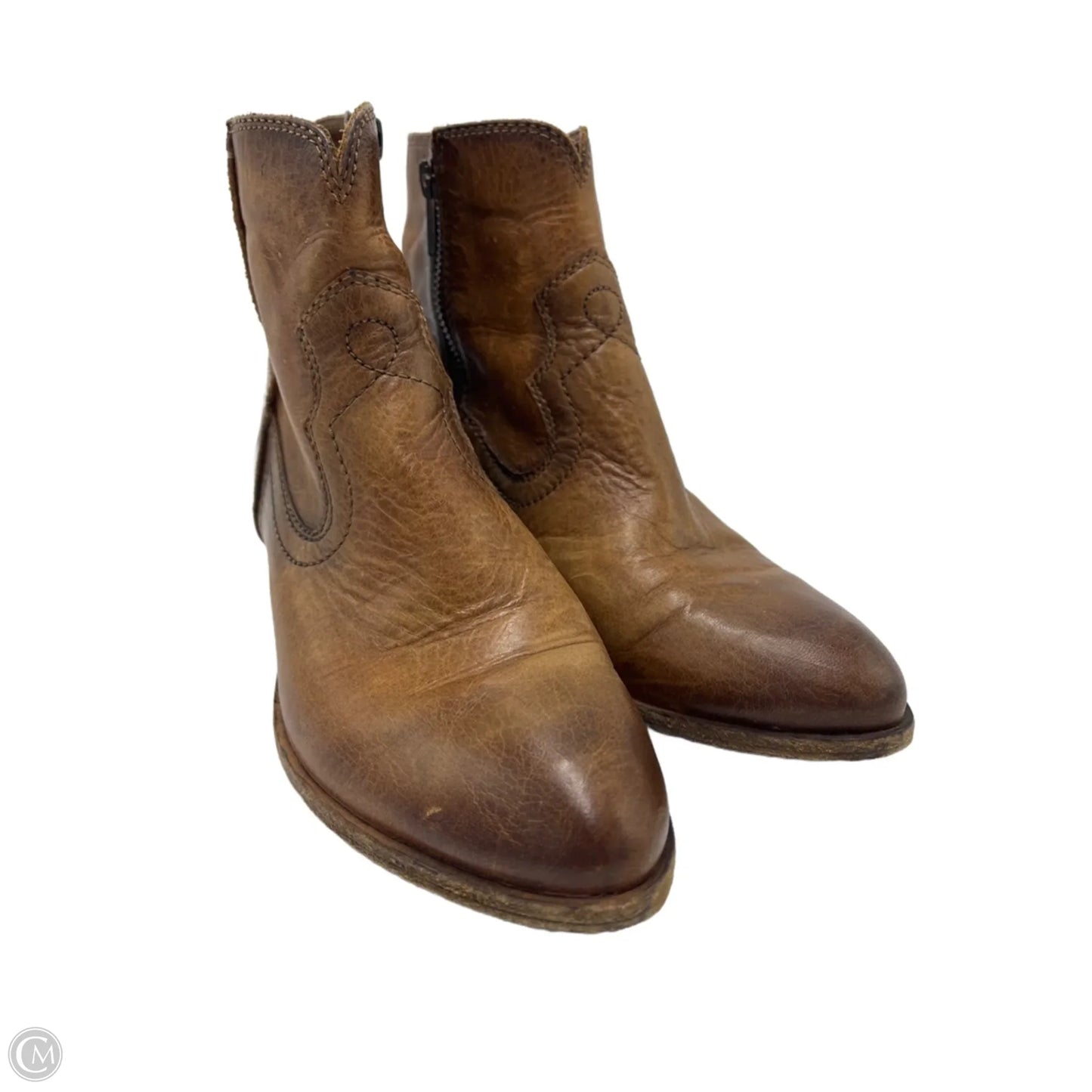 Boots Designer By Frye In Brown, Size: 6.5