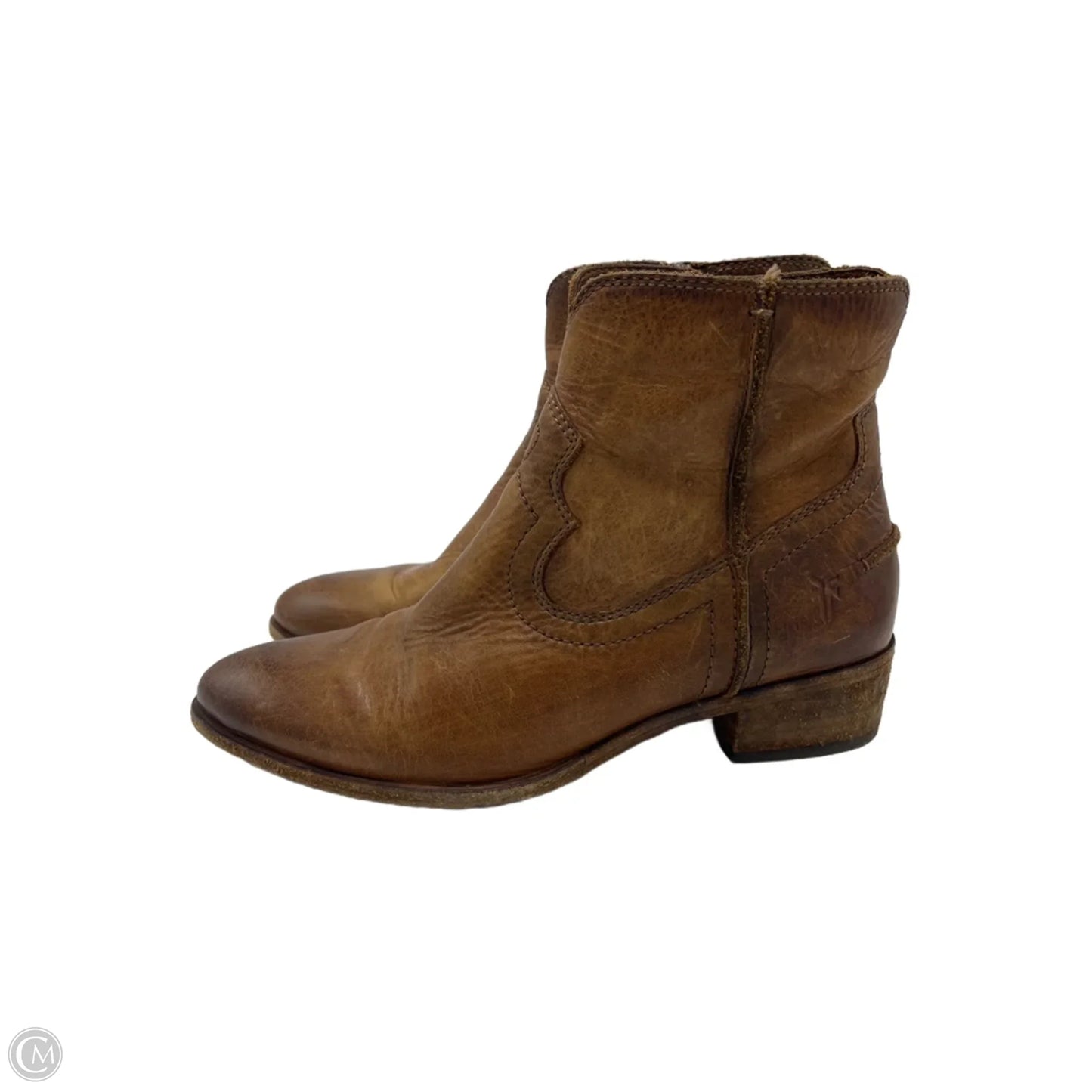 Boots Designer By Frye In Brown, Size: 6.5