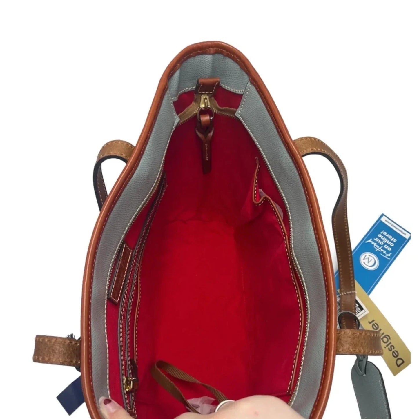 New! Dooney & Bourke Lexington Leather Designer Tote Handbag