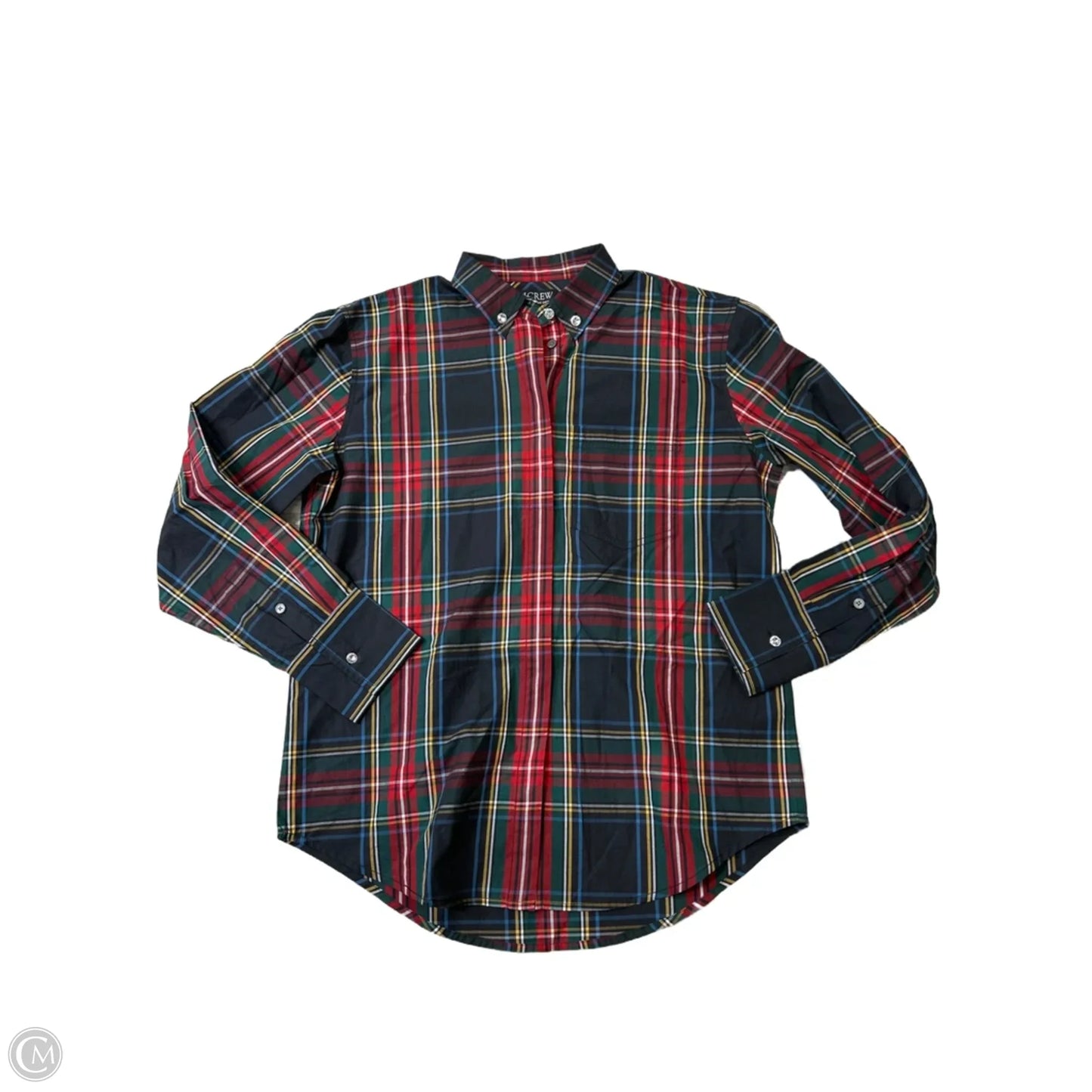 New! Top Long Sleeve By J. Crew In Plaid Pattern, Size: S