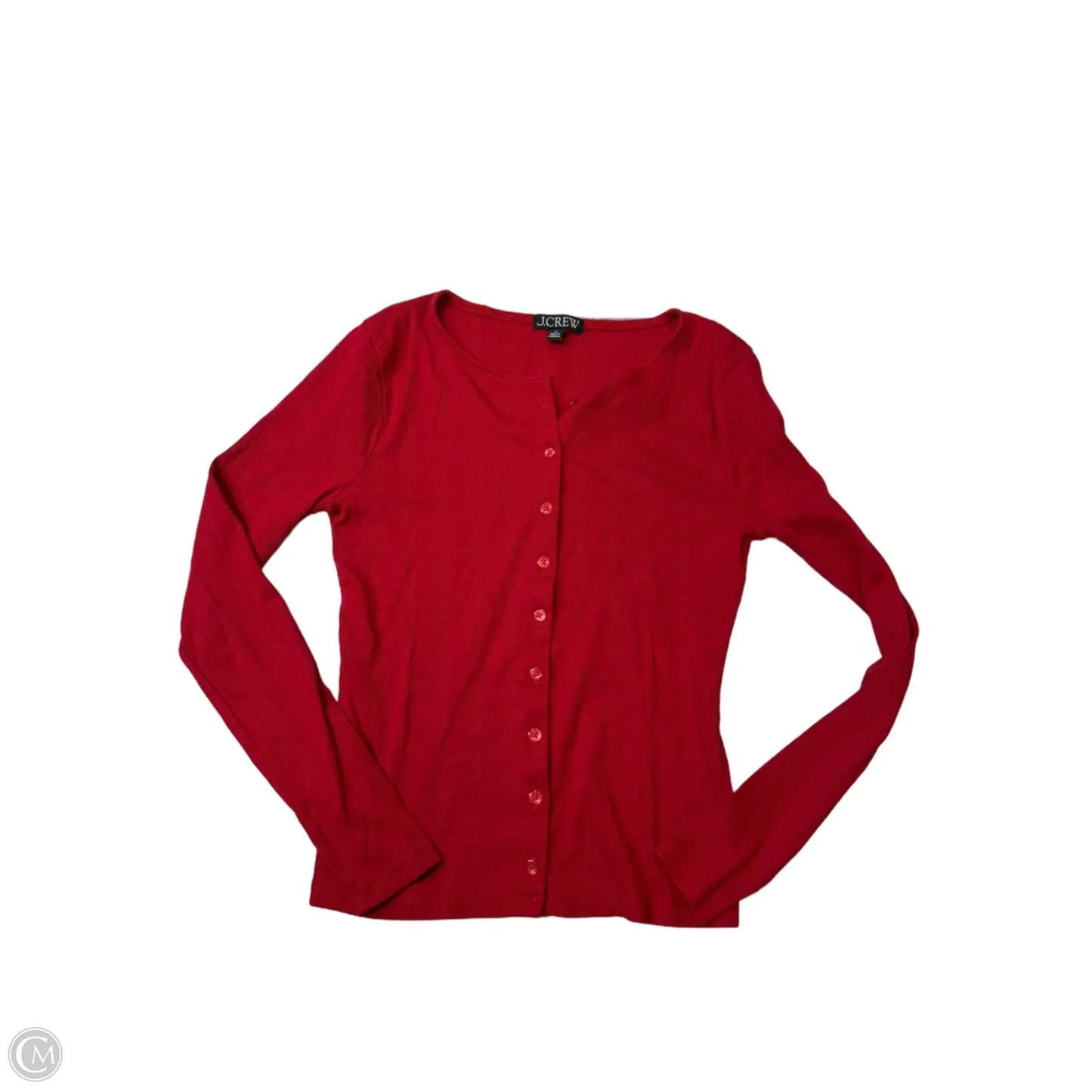 Top Long Sleeve By J. Crew In Red, Size: S