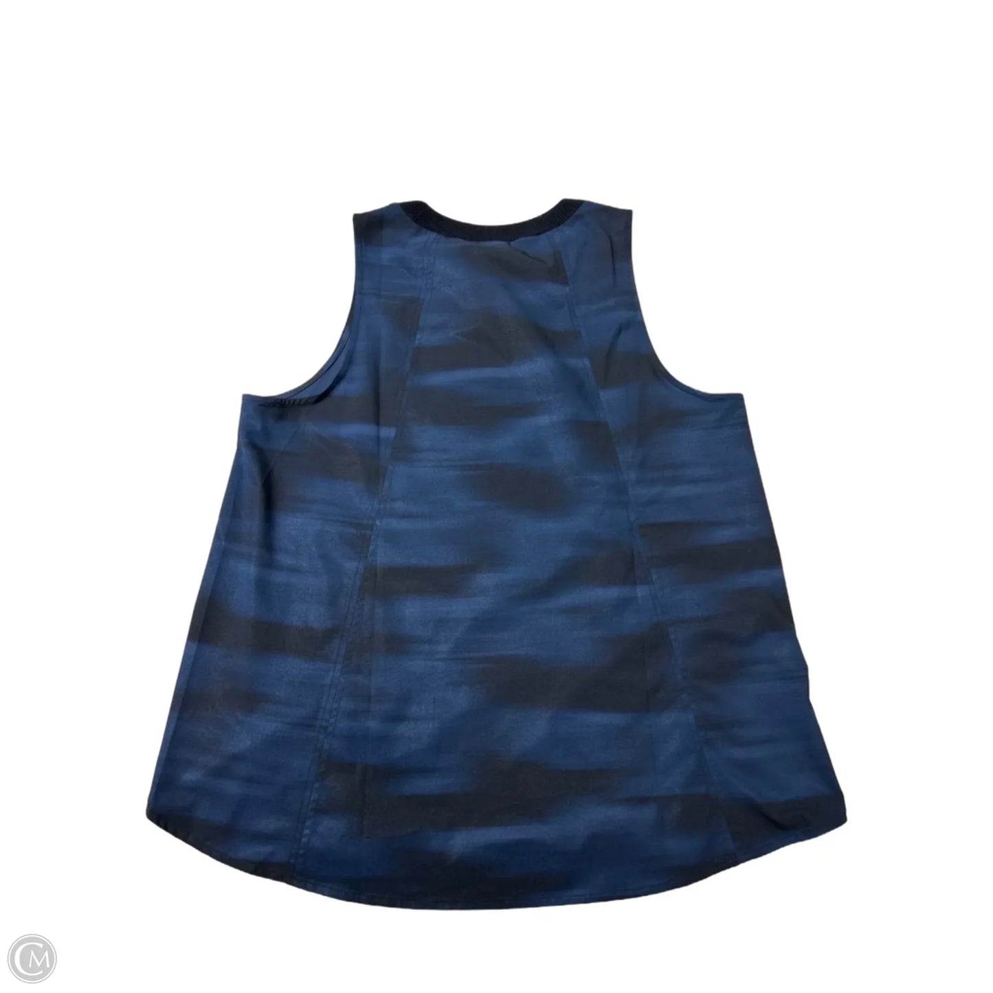 Athletic Tank Top By Athleta In Black & Blue, Size: L