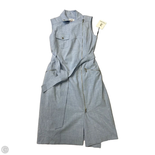 New! Dress Casual Midi By Calvin Klein In Blue, Size: 4