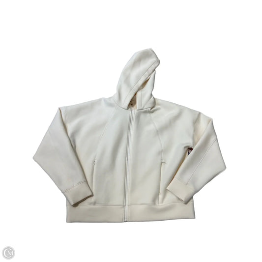 Athletic Jacket By Calia In Cream, Size: M