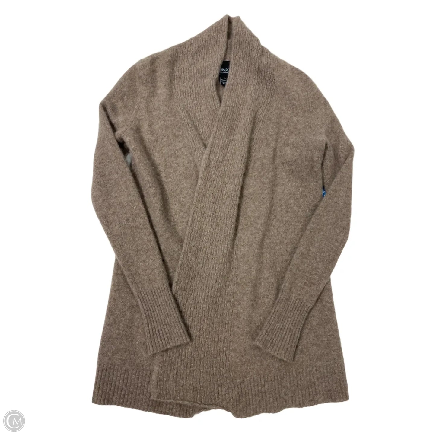 Sweater Cardigan Cashmere By Cynthia Rowley In Brown, Size: L