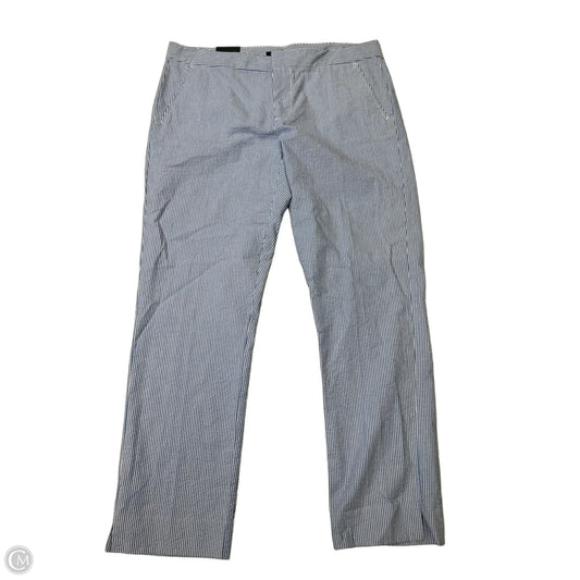 New! Pants Cropped By Tommy Hilfiger In Striped Pattern, Size: 12