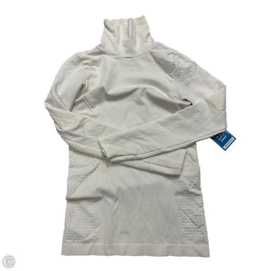 Athletic Top Long Sleeve Collar By Athleta In White, Size: Xs