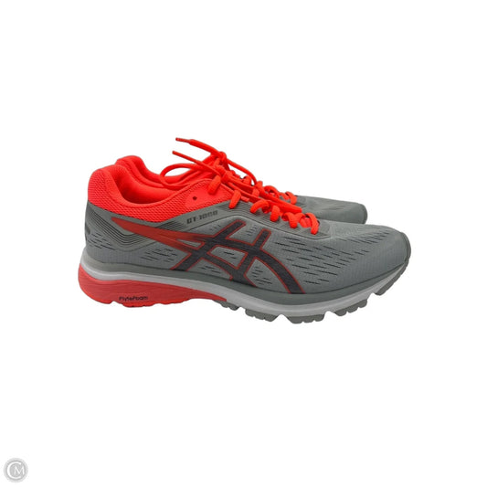 Shoes Athletic By Asics In Grey & Orange, Size: 9.5