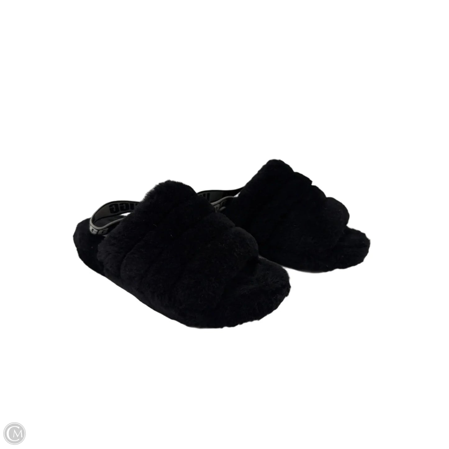 Slippers Designer By UGG In Black, Size: 10