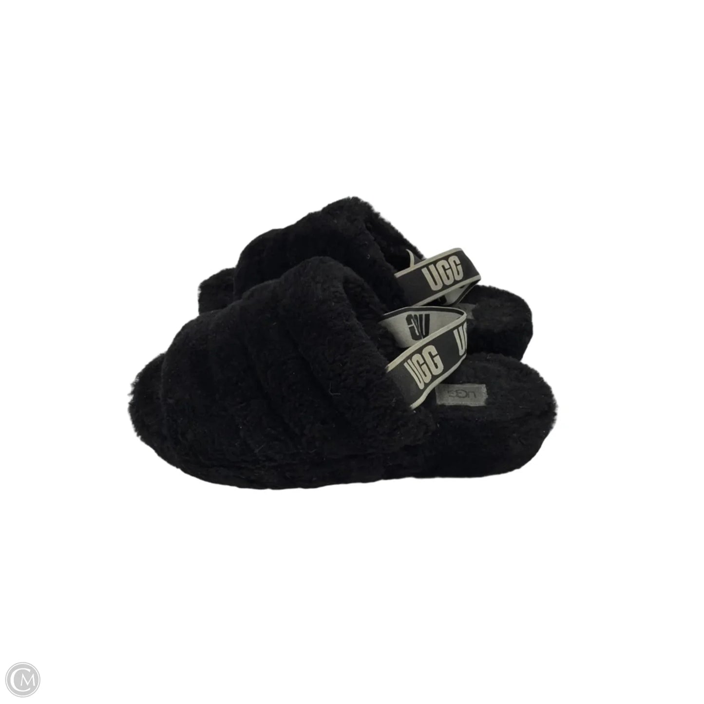 Slippers Designer By UGG In Black, Size: 10
