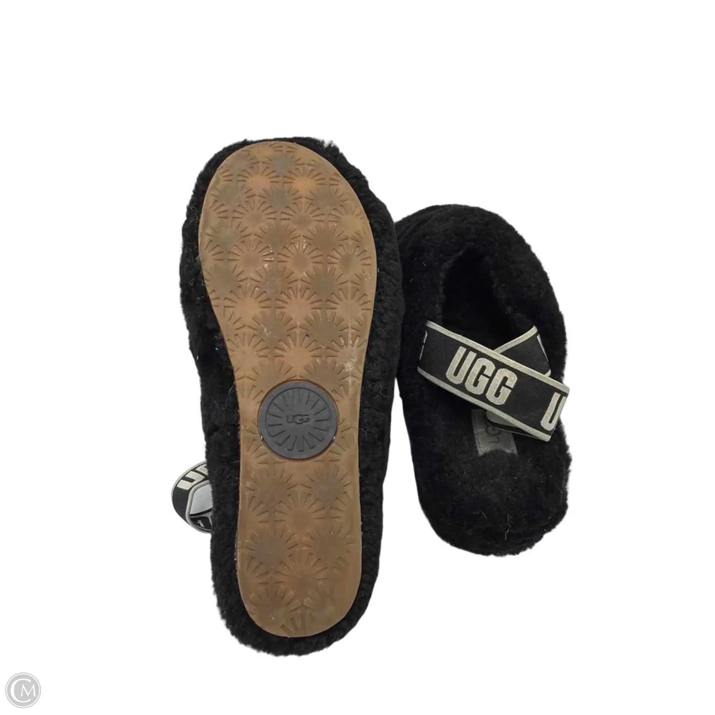 Slippers Designer By UGG In Black, Size: 10