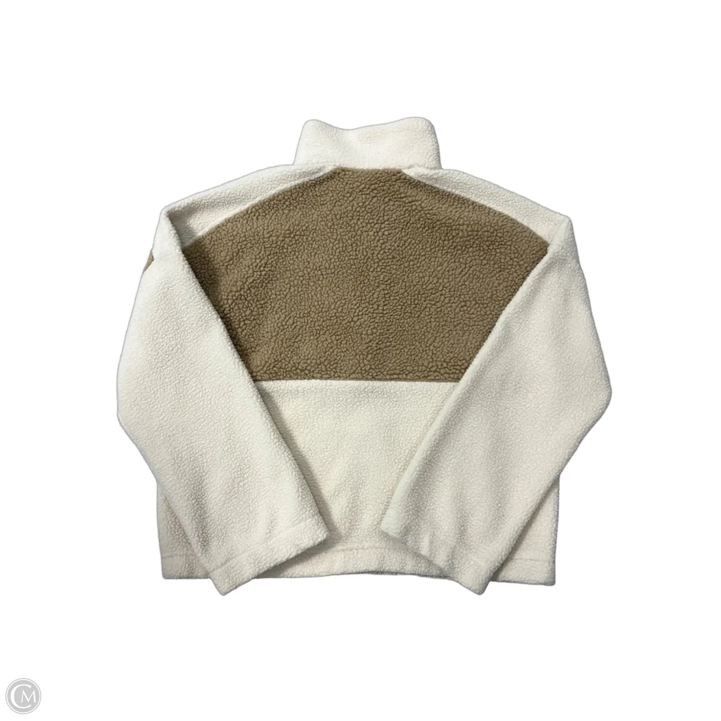 Athletic Fleece By Columbia In Brown & Cream, Size: L