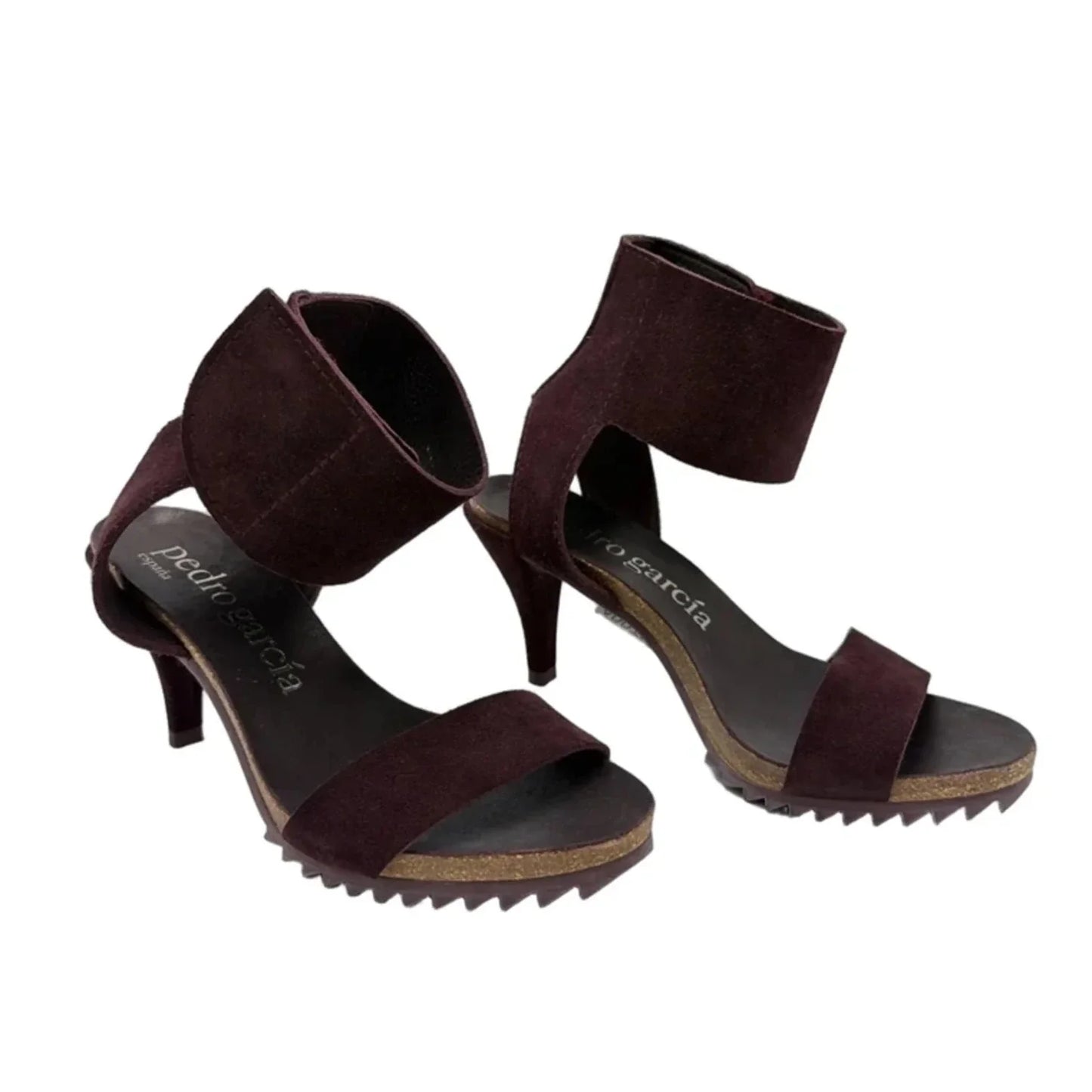 Shoes Heels Kitten By Pedro Garcia In Maroon, Size: 7