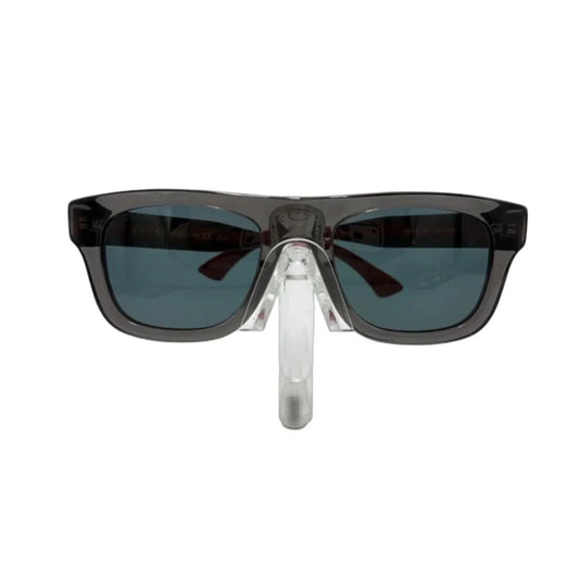 Gucci Transparent Grey Rectangular Luxury Sunglasses