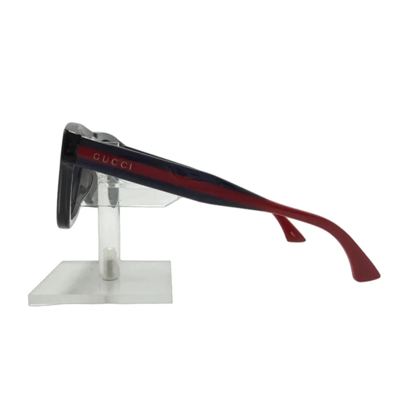 Gucci Transparent Grey Rectangular Luxury Sunglasses