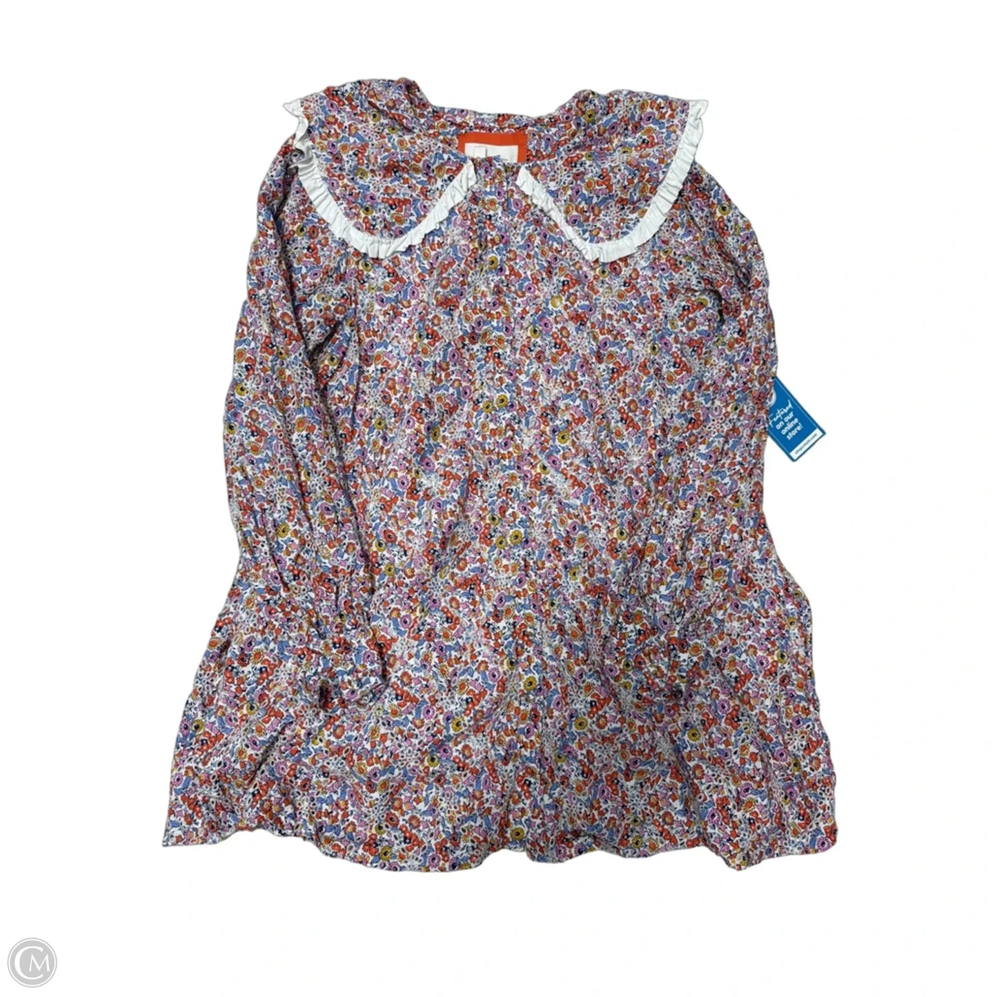 Dress Casual Short By Anthropologie In Floral Print, Size: L