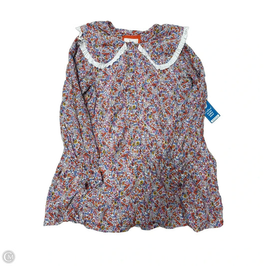Dress Casual Short By Anthropologie In Floral Print, Size: L