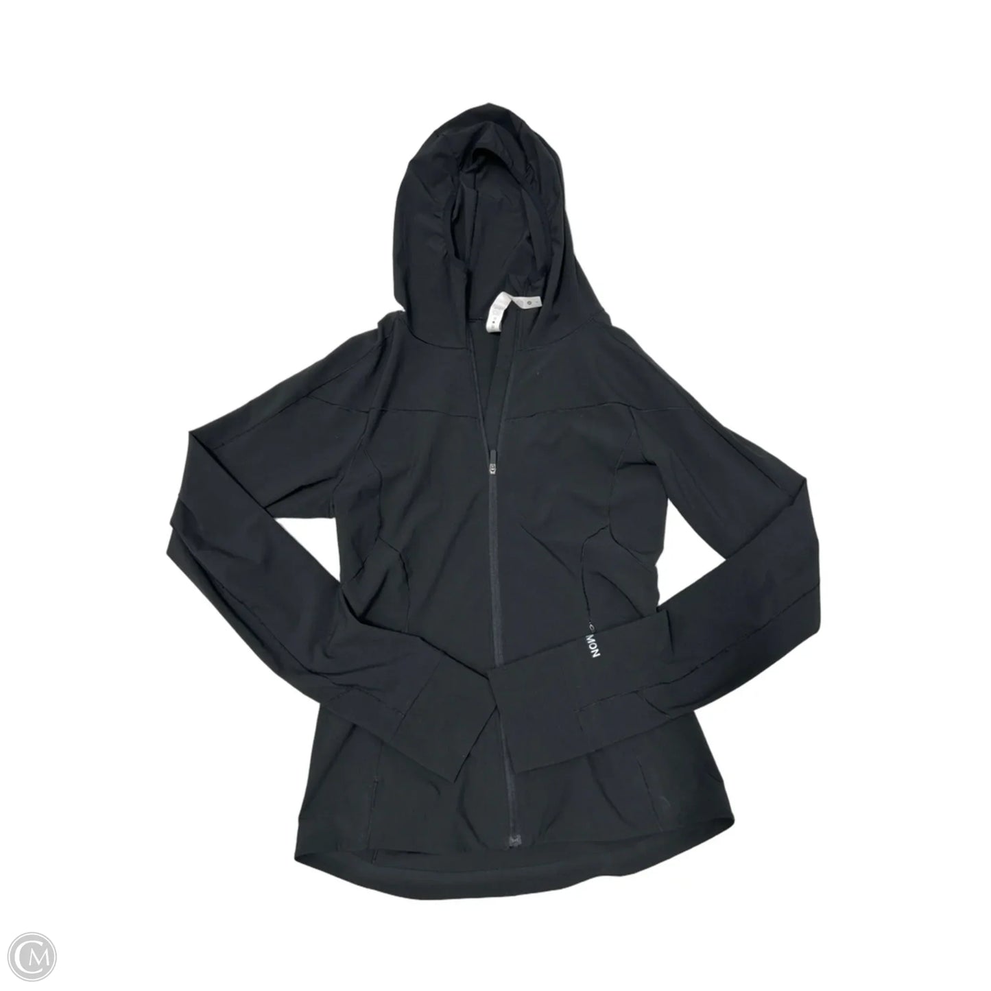 Athletic Jacket By Lululemon In Black, Size: S