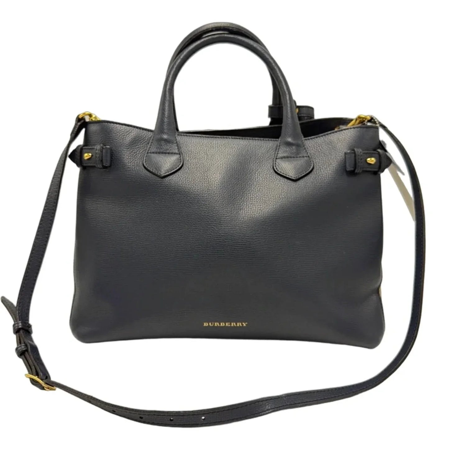 Burberry House Check Banner Luxury Tote Handbag