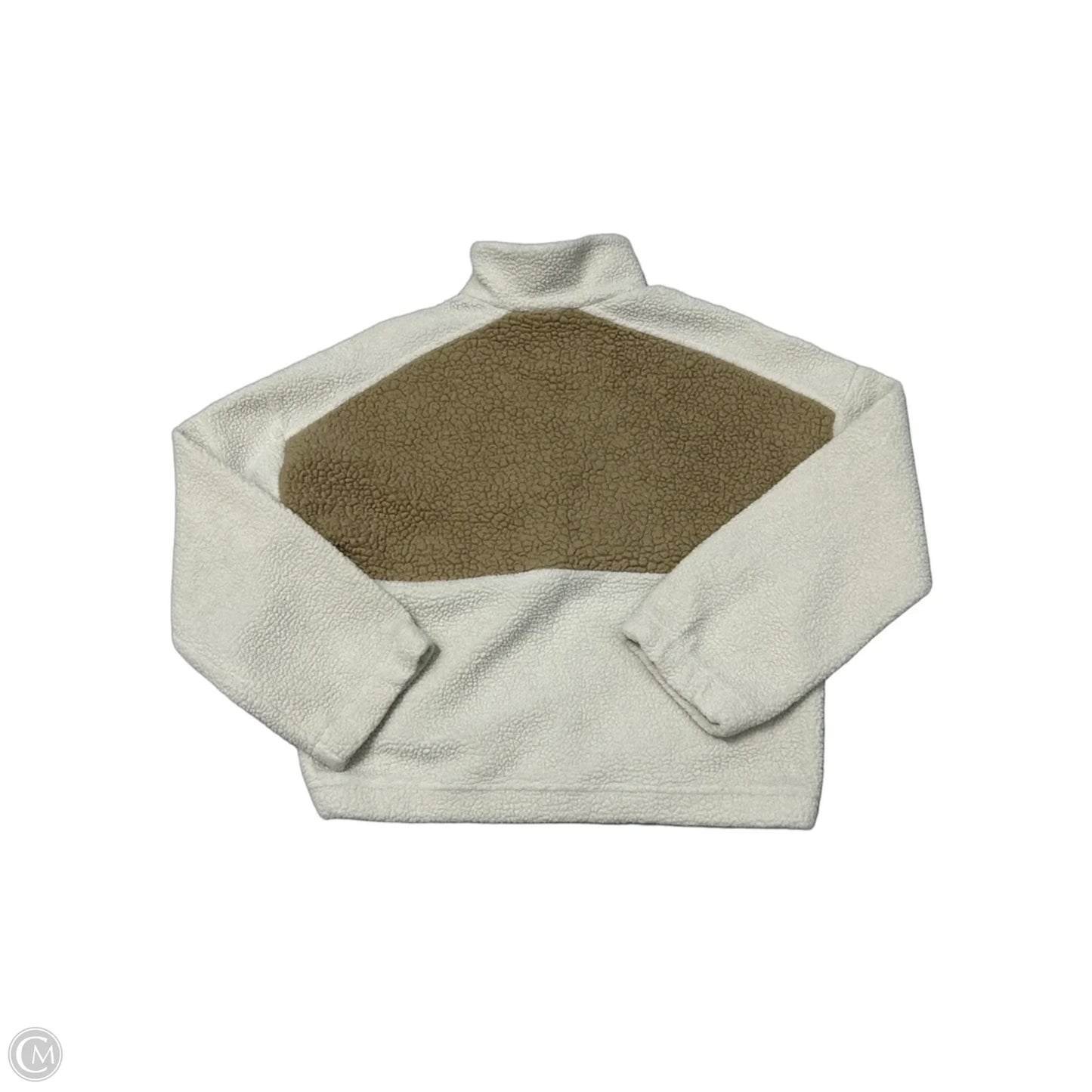 Athletic Fleece By Columbia In Brown & Cream, Size: S