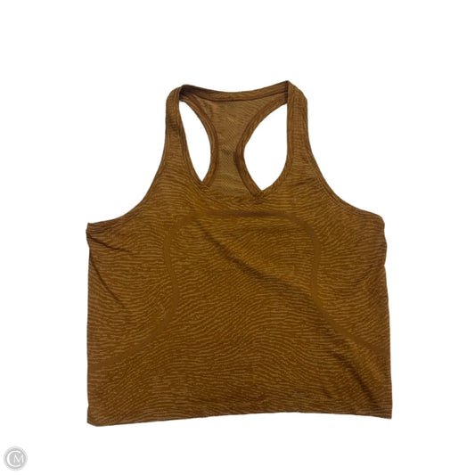 Athletic Tank Top By Lululemon In Brown, Size: Xl