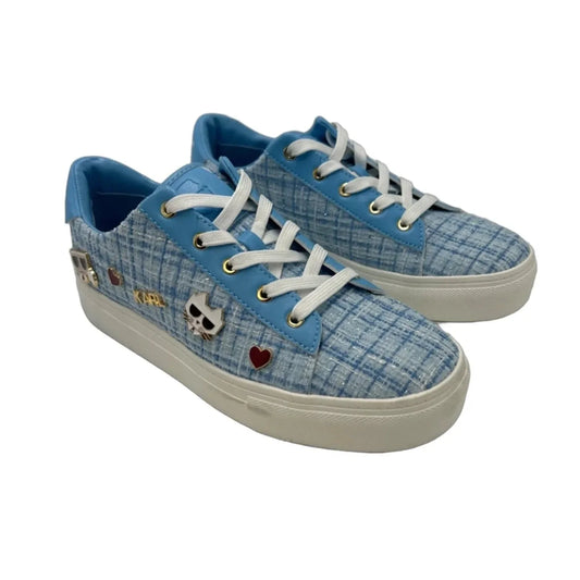 Shoes Designer By Karl Lagerfeld In Blue, Size: 8.5