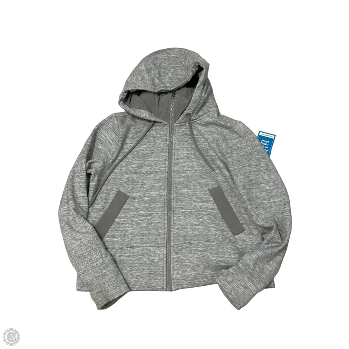 Athletic Jacket By Athleta In Grey, Size: M