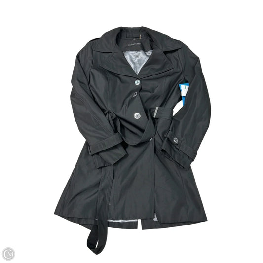 Coat Peacoat By Calvin Klein In Black, Size: L