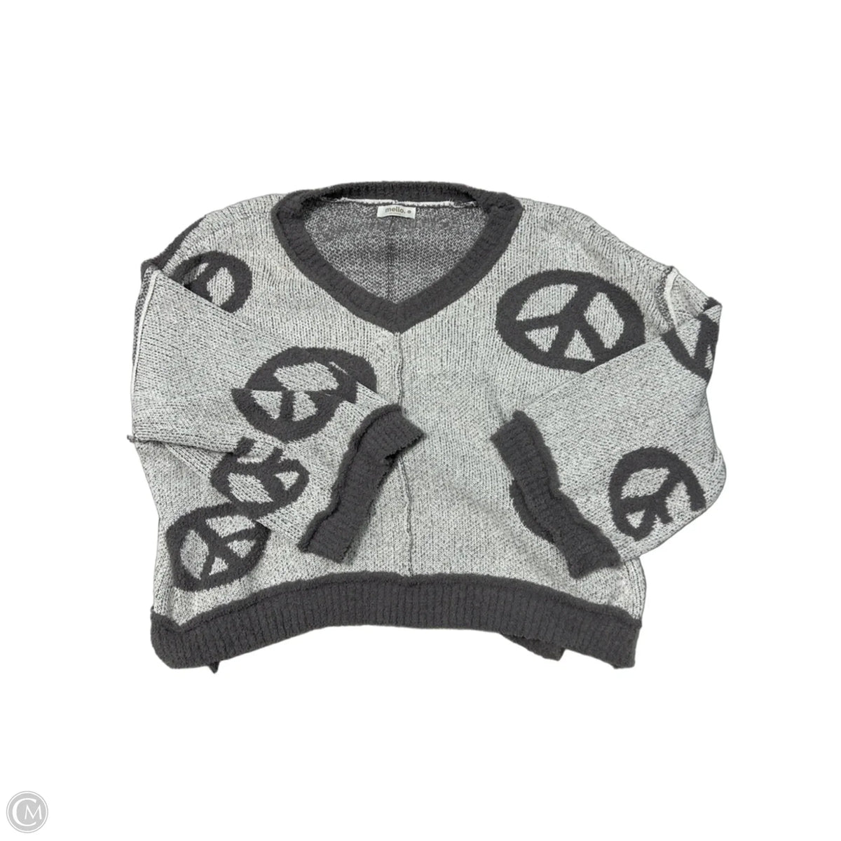 Sweater By Mello In Grey, Size: L