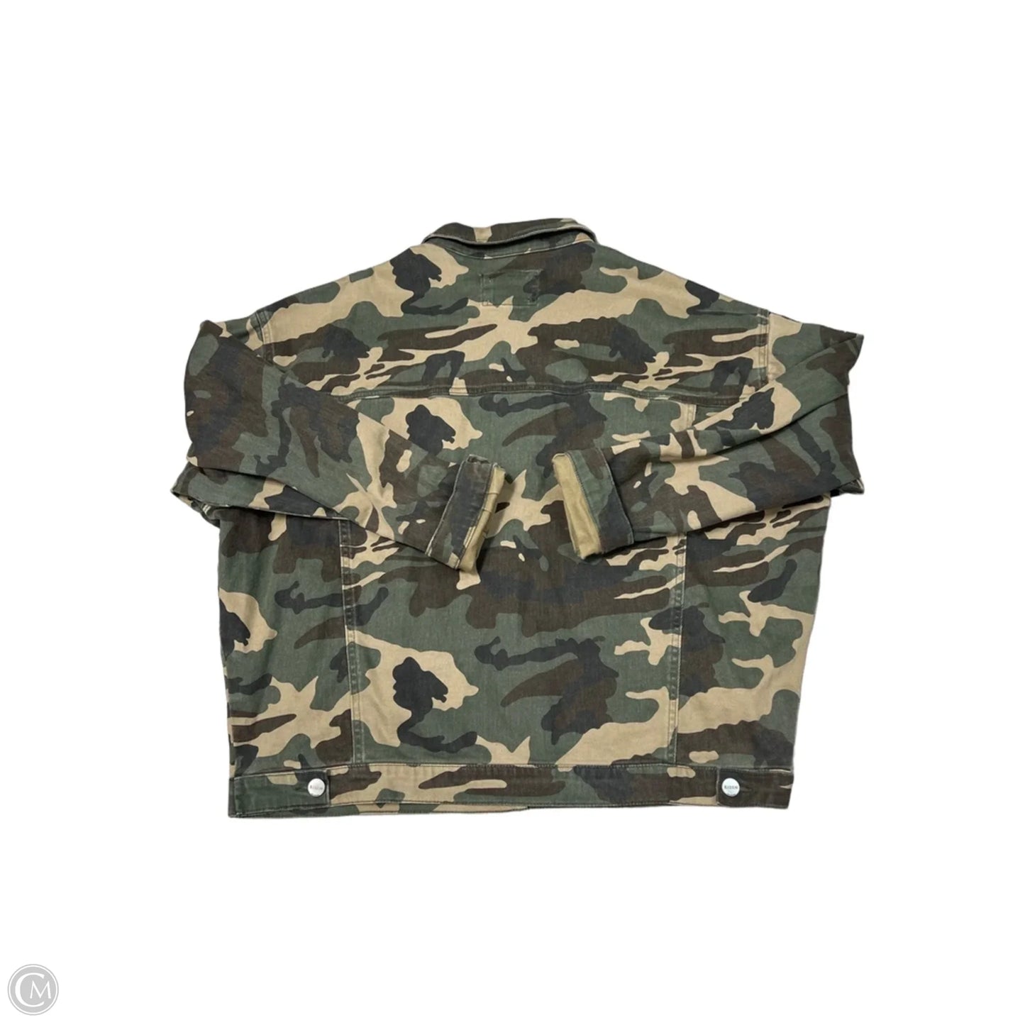 Jacket Denim By Risen In Camouflage Print, Size: L