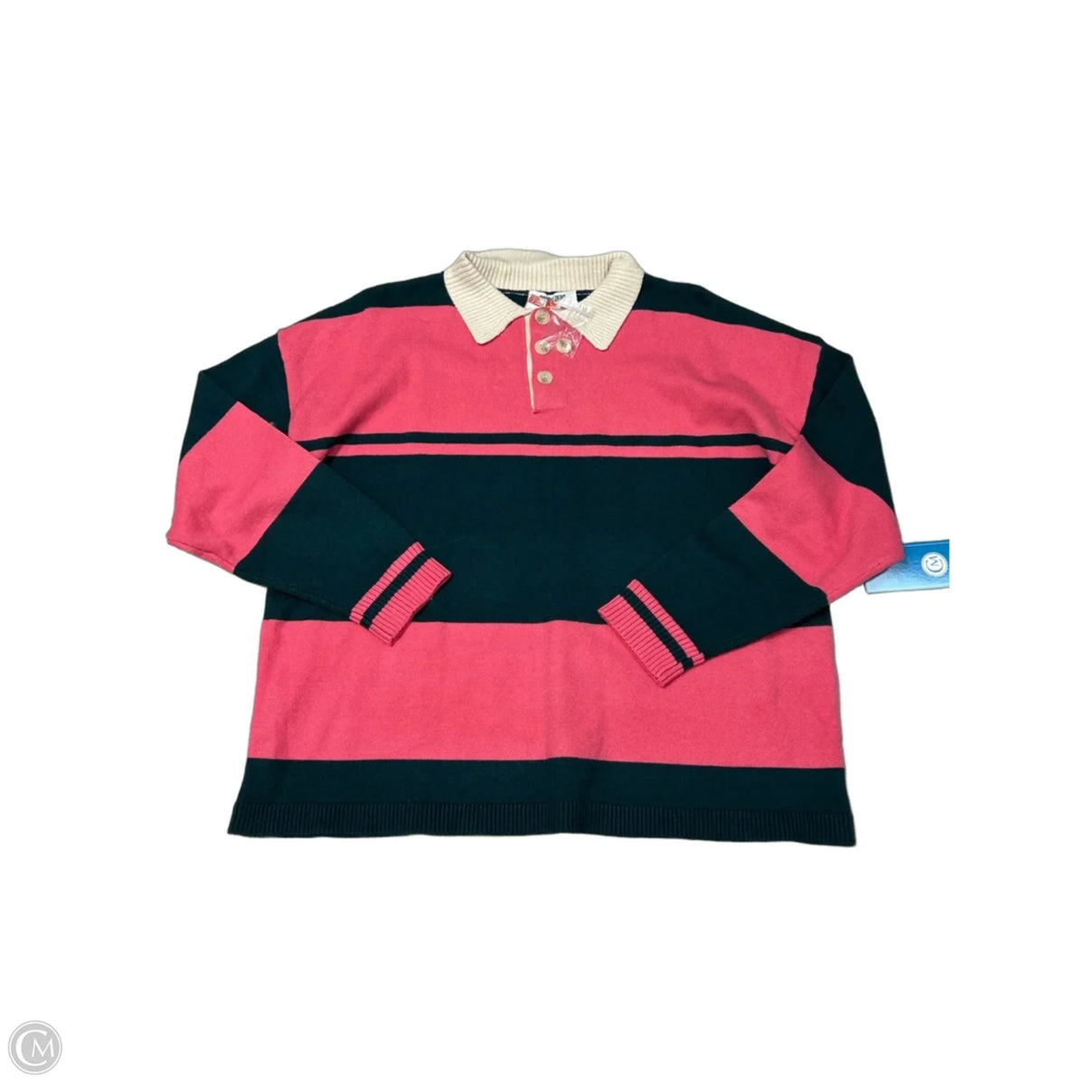 New! Sweater By Double Zero In Stripe, Size: M