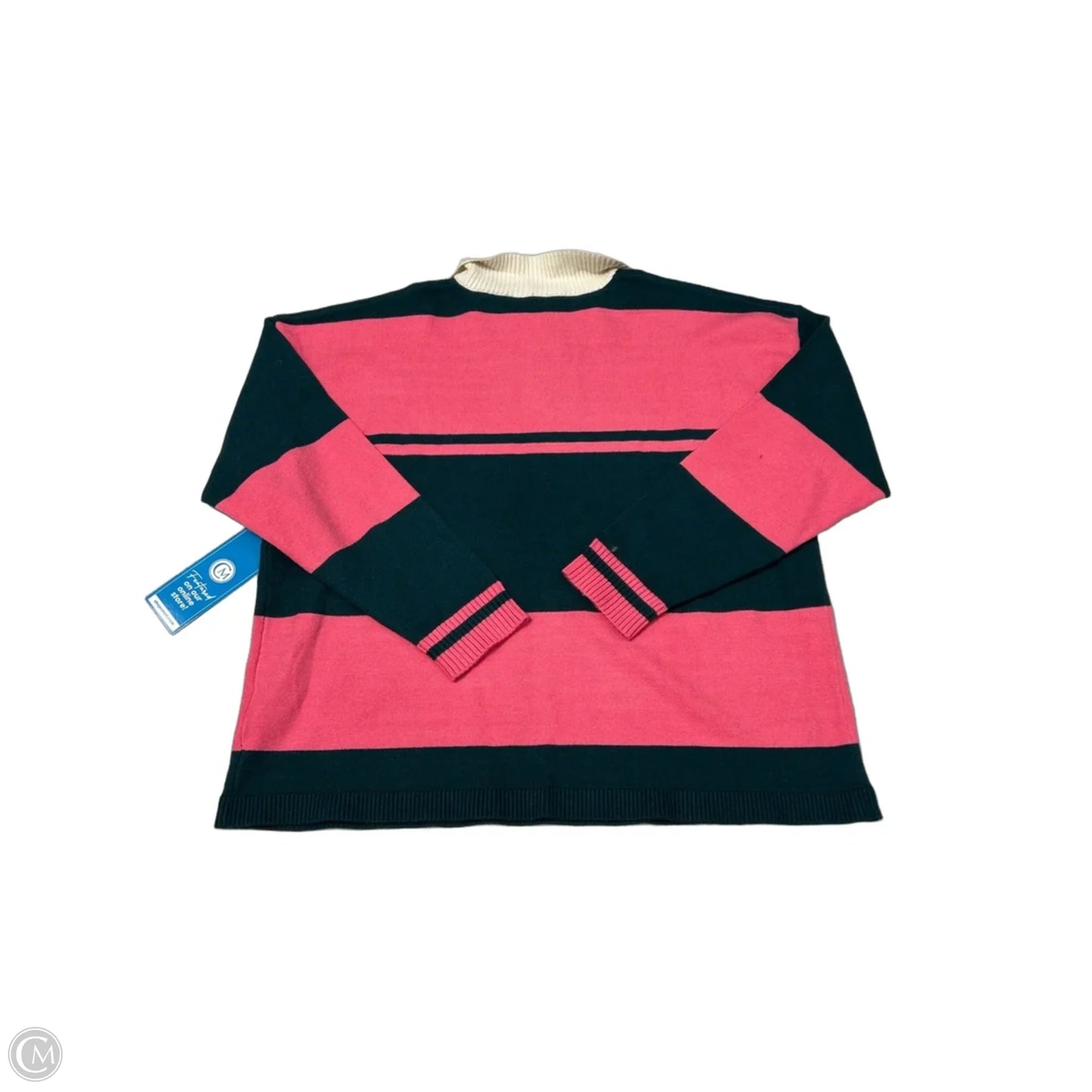 New! Sweater By Double Zero In Stripe, Size: M