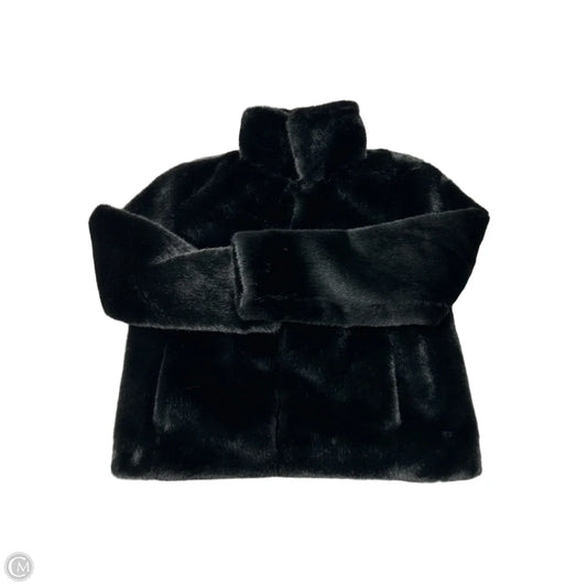 Coat Faux Fur & Sherpa By International Concepts In Black, Size: M