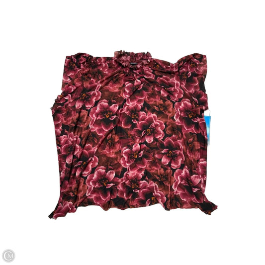 Top Short Sleeve By Torrid In Maroon, Size: 4x