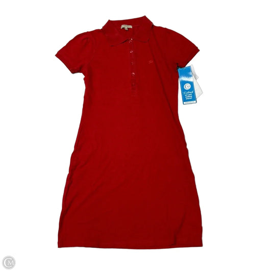 Dress Luxury Designer By Burberry In Red, Size: S