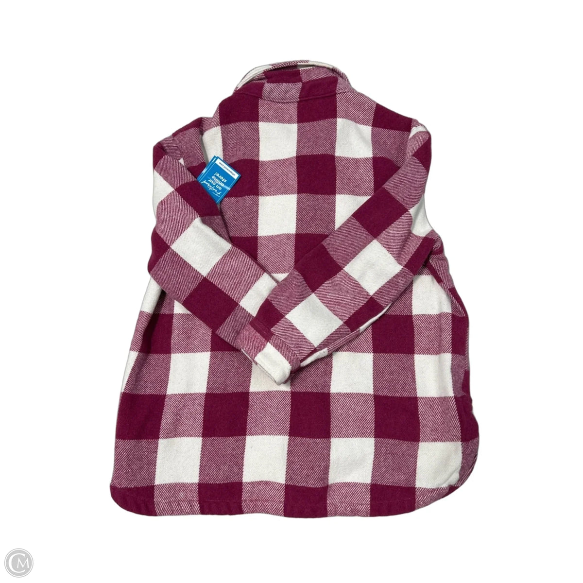 Jacket Shirt In Plaid Pattern, Size: L