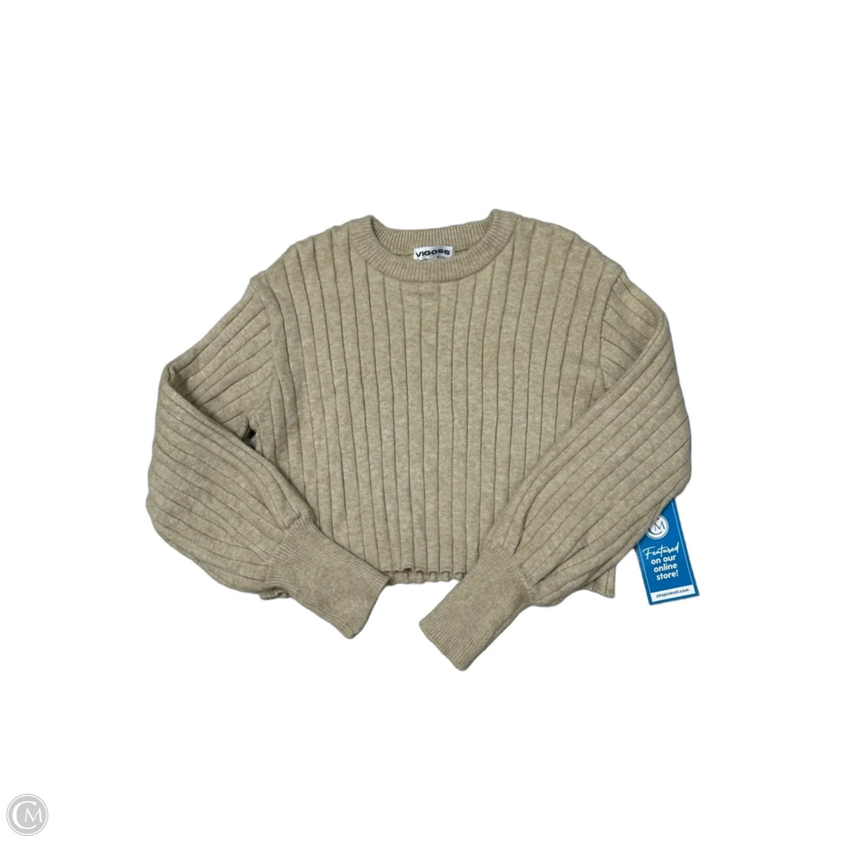 Sweater By Vigoss In Tan, Size: M