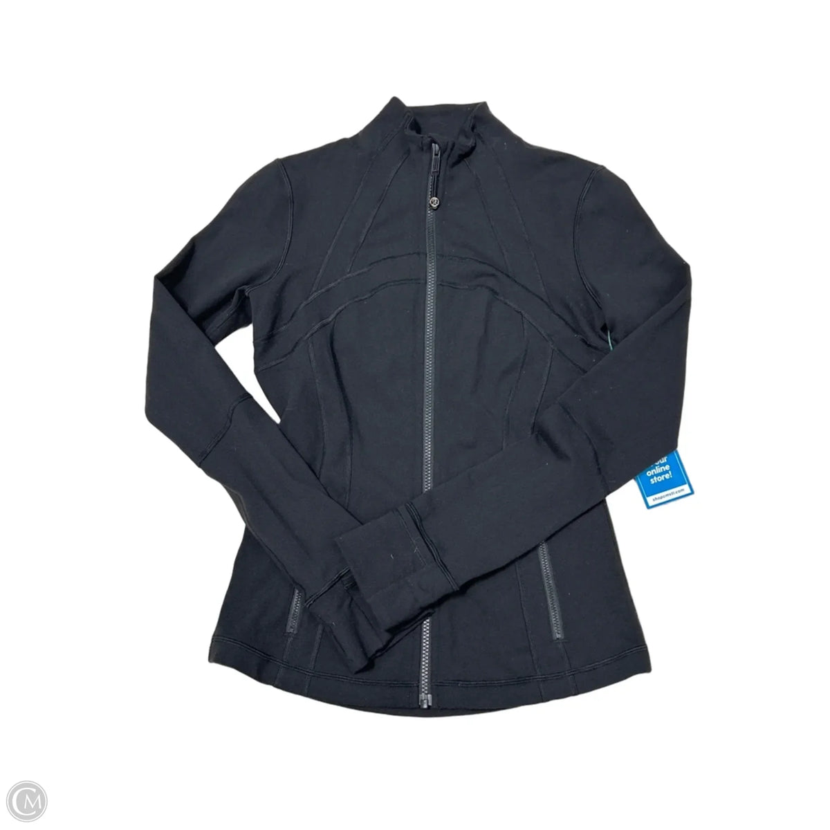 Athletic Jacket By Lululemon In Black, Size: S